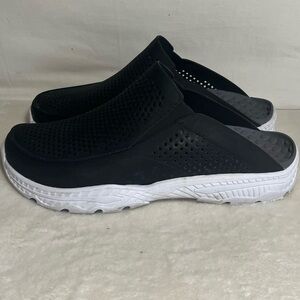 Skechers Foamies Creston Black and White‎ Men's Slip-On Clog Shoes Sz 13